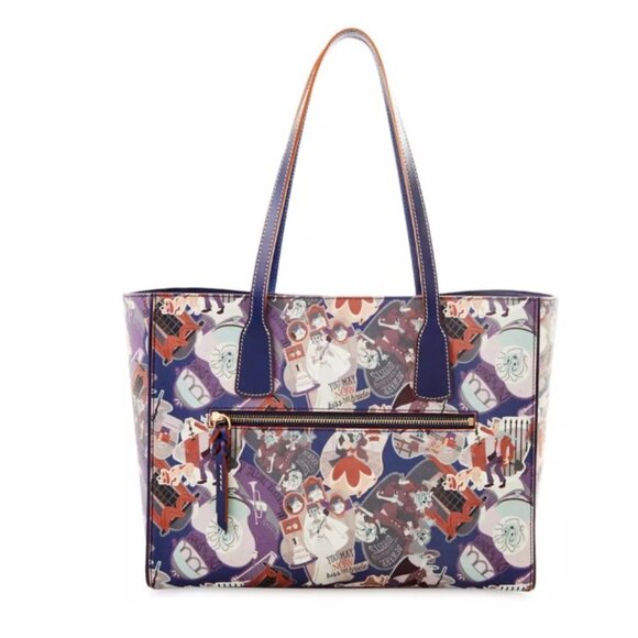 New Disney Parks 2022 The Haunted Mansion Tote Purse Bag Dooney & Bourke - Picture 2 of 6